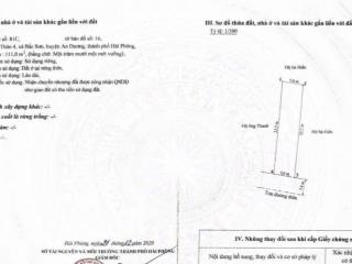 Đất bắc sơn an dương, 111m2 mặt tiền 5m 2,3 tỷ ngay trung tâm