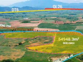 Ông anh gởi bán 5.5 ha. đất xây dựng nhà xưởng, trang trại. bám đường hơn 1200 m
