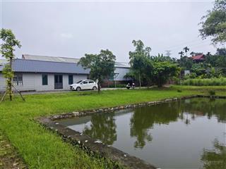Cần chuyện nhượng khu nghỉ dưỡng 2500m2 có 300m2 đất ở sẵn ao nuôi cá và khuôn viên tại hoà thạch