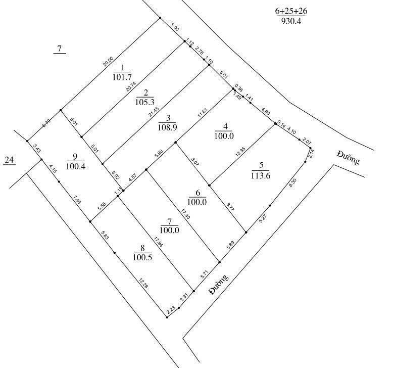 Chính chủ cần bán buôn 9 lô đất mỗi lô 100m2 full đất ở tại thôn thắng đầu,hoà thạch,quốc oai,tp hn