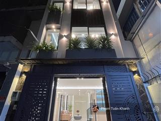 Nhà t.tâm gò vấp  nở hậu 4,5m  5 tầng xây mới 2025  full nội thất  đường oto 4m