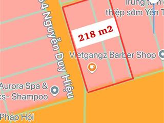 Lô góc nguyễn văn thoại biển mỹ khê 218m2 ngang 10,5m đông nam trục thông biển được xây cao tầng