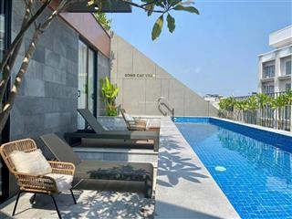 Cho thuê pool villa 3 tầng 2 hồ bơi khu nam việt á, 272m2 có 7pn và 7wc full nội thất cao cấp