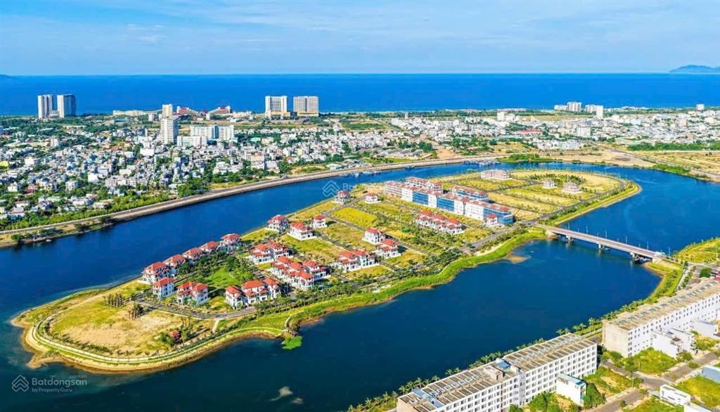 Bán cặp đất bờ quan 8  nam hoà xuân gần sông và đảo kim cương 210m2 ngang 10m đông nam sạch sẽ