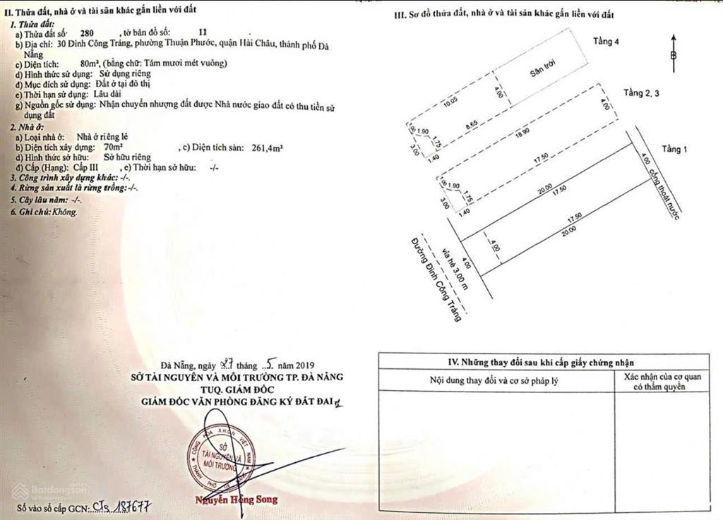 Bán nhà 4 tầng đinh công tráng hải châu, 80m2 với 4pn 4wc đầy đủ nội thất, dt cho thuê 10 triệu/th