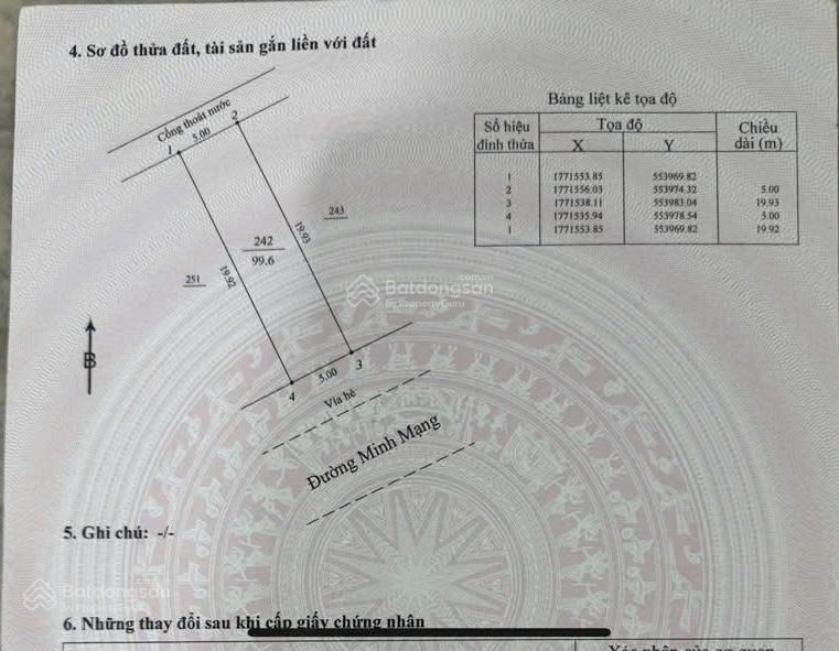 Bán cặp đất trục 33m minh mạng ngay bãi tắm sơn thuỷ, 200m2 ngang 10m cách biển 300m