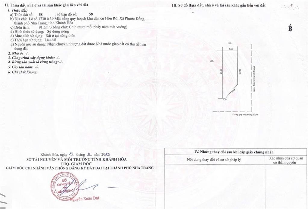 Lô góc 2 mặt tiền kdc hòn rớ 1 nam nha trang chỉ 3.5 tỷ mặt đường đô đốc tuyết