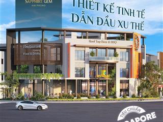 Shophouse rẻ nhất hải phòng với giá 57tr/m2 cả xây thô hoàn thiện mặt ngoài 3 tầng