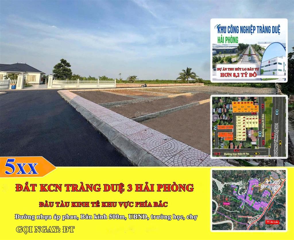 Mặt đường trải nhựa asphalt chỉ từ 5xxtr sát vách kcn tràng duệ 3