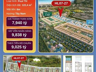 Nhà phố biển 122m2, 3pn, 4wc, giá cực chất và tốt nhất  caraworld cam ranh