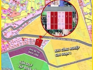 Chính chủ sang tên 2 lô đất 100m2 ven kcn vsip giao thủy nam định xã bạch long, giao thủy, nam định