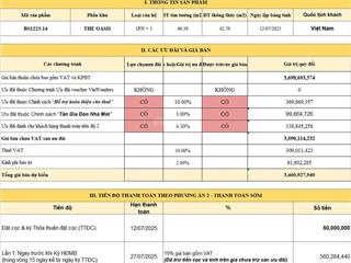 Bán cc 1pn 1wc vinhomes grand park, 3,46 tỷ, 46m2, q9, hcm  hàng hot chính chủ