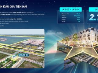 Cặp đất nền vip nhất dự án đấu giá tại hưng yên có 2 mặt tiền  trực diện công viên