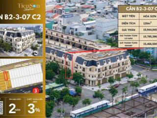 Căn shophouse tiên sơn đối diện lotte mark đà nẵng giá sập hầm  sổ đỏ liền tay