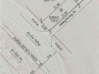 Bán lô góc trung tâm điện bàn, mặt tiền trần thủ độ, cách hội an 1,5km, 130m2, đường 33m, 4,5tỷ, sổ