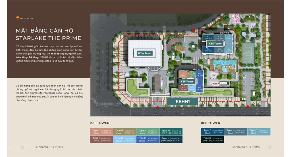 Bán căn hộ 01 ngủ tại kđt starlake giai đoạn 2  the prime [mây home  0914 383 ***