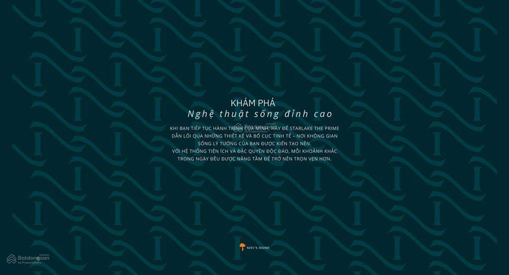 Bán căn hộ 01 ngủ tại kđt starlake giai đoạn 2  the prime [mây home  0914 383 ***