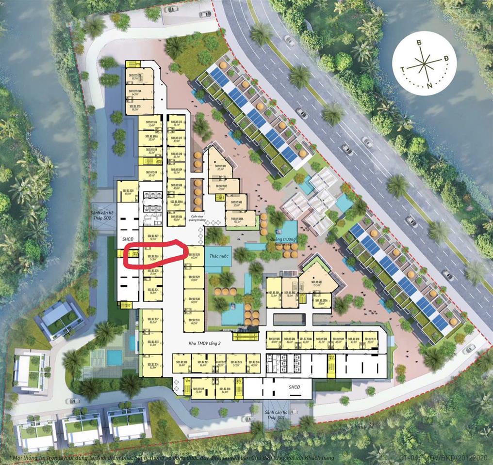 Cần tiền, bán gấp căn shophouse chân đế khu sol forest, tầng 2. giá 3.2 tỷ