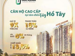 Bán căn hộ chung cư tại jade square, 6 tỷ, 72m2, 2pn + 2wc + đầy đủ nội thất, bắc từ liêm, hà nội