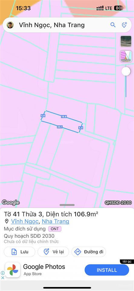 Bán nhà 106m2 thổ cư hẻm cầu dứa  phú nông, xã vĩnh ngọc, nha trang, hiện đang cho thuê