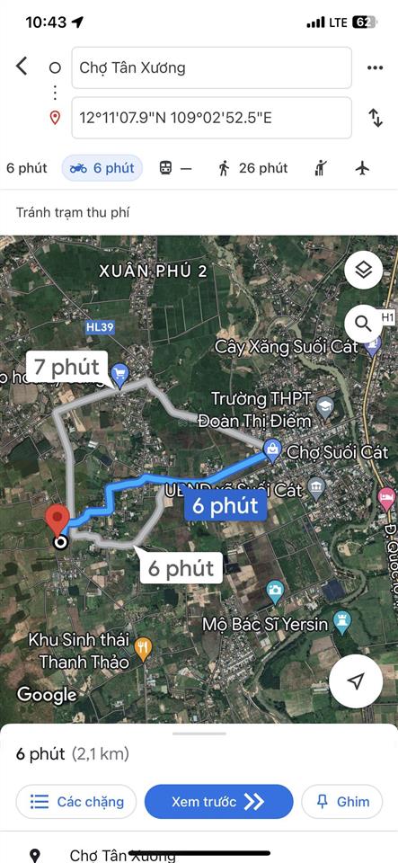 Bán nhà 106m2 thổ cư hẻm cầu dứa  phú nông, xã vĩnh ngọc, nha trang, hiện đang cho thuê