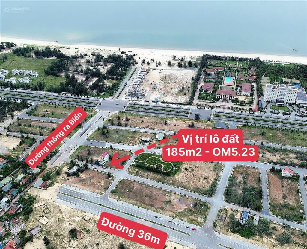 Bán đất nền 185m2 tại bảo ninh, 3,885 tỷ, đồng hới, quảng bình