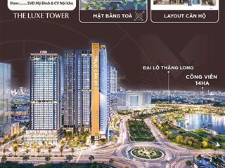 The matrix one, lê quang đạo, bán căn hộ 4 phòng ngủ 2vs 137m2, giá gốc full vat 16,129 tỷ ký cđt