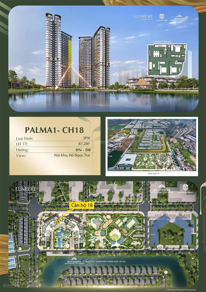 Bán 3 phòng ngủ 88,4m2 tầng 21 lumiere bayfront (orient pearl) vin ocean park 1 ký cđt giá 8,39 tỷ