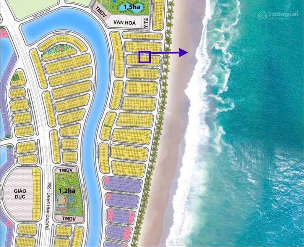 Vin cần giờ, bán liền kề tđx 100m giá 15,38 tỷ, full vat 4 tầng bám biển