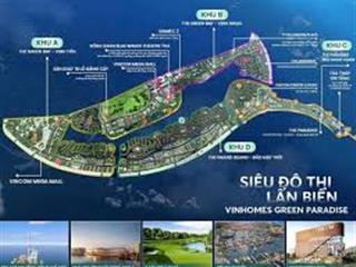 Vinhomes green paradise, cần giờ,bán căn lk thiên đường xanh 98m view biển lớn giá gốc đợt 1