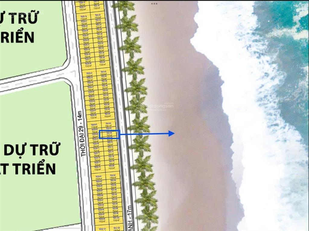 Vin cần giờ. bán liền kề 75m2 tđx mặt biển, vinhomes green paradise, cần giờ 17,5 tỷ