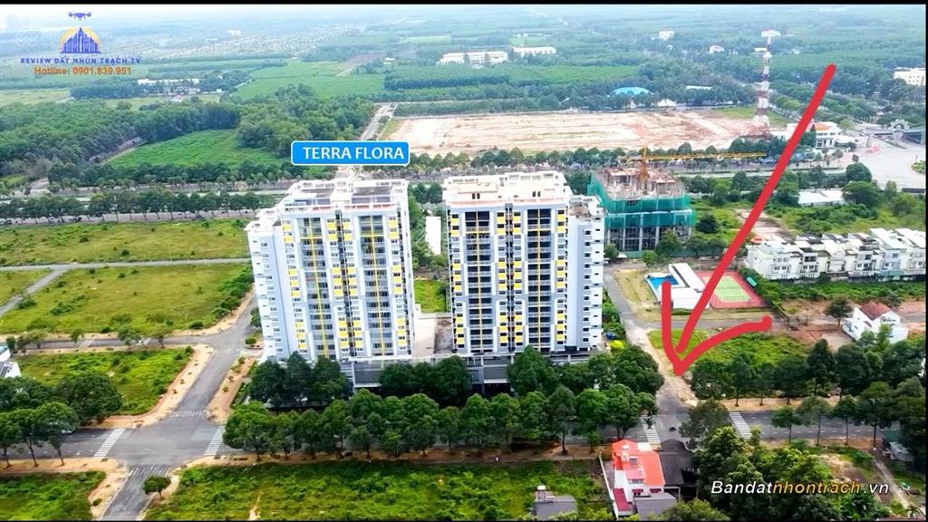 Lô góc 232m2 sổ hồng riêng đối diện chung cư terra flora