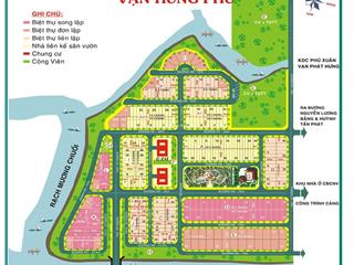 Bán đất nền dự án vạn hưng phú , nhà bè, 40 triệu / m2, 154m2