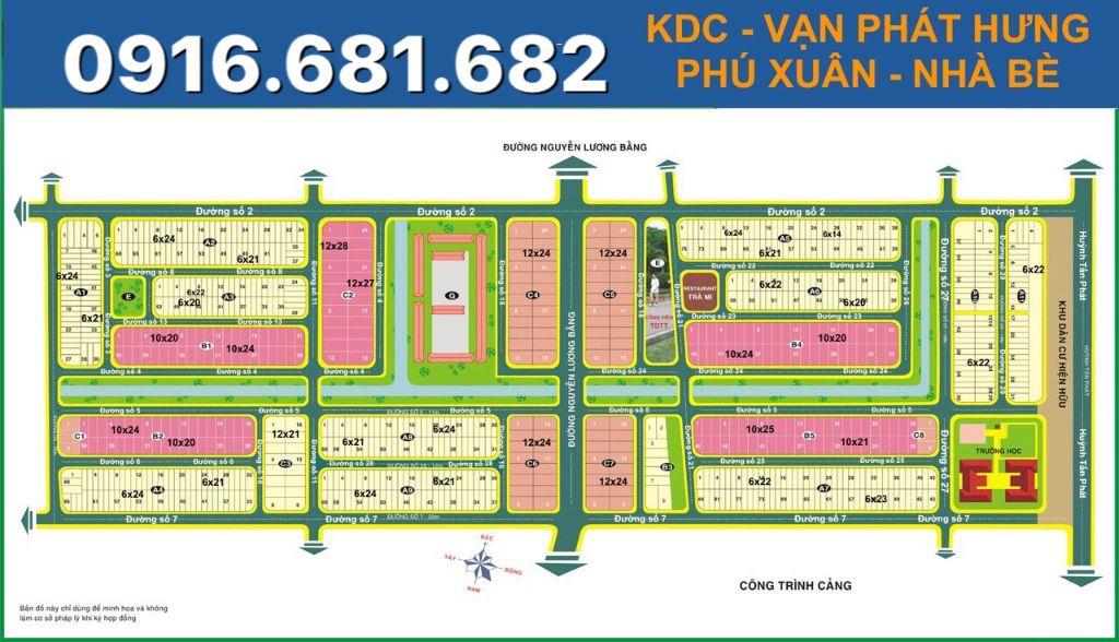 Hàng hiếm nền nhà phố kdc vạn phát hưng phú xuân, giá 42tr/m2