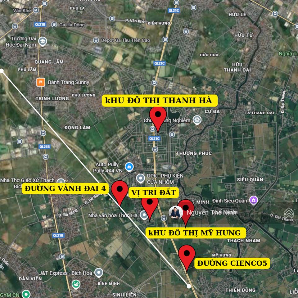 Chính chủ bán 91m2 đất thổ cư hai mặt tiền đường 5m ô tô tại xã cự khê hà nội cạnh đô thị thanh hà