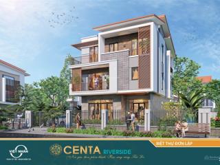 Căn góc, view sông tào khê huyền thoại thời lý, diện tích lớn nhất dự án centa riverside