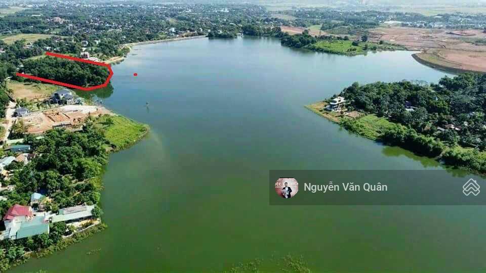 Siêu phẩm! bán đảo 6500m2 (500ont + cln) bám hồ đồng chanh, đẹp nhất, đường 2 ô tô, view triệu đô