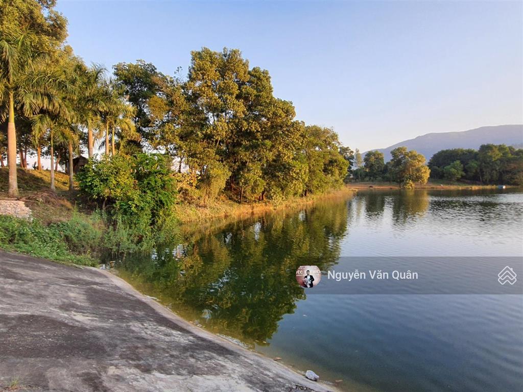 Siêu phẩm! bán đảo 6500m2 (500ont + cln) bám hồ đồng chanh, đẹp nhất, đường 2 ô tô, view triệu đô