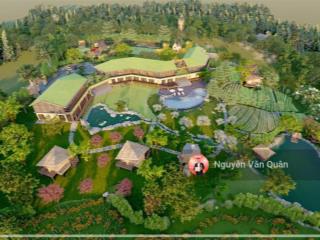 Tuyệt phẩm! lô góc! phân lô 1642m2 có 400m2, mặt tiền 80m! trục chính xã, đối diện homestay