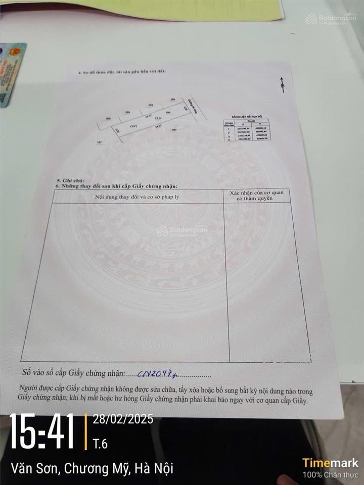 Bán đất tại xã liên sơn, 1,2 tỷ, 131m2, mặt tiền 5.2m, pháp lý đầy đủ