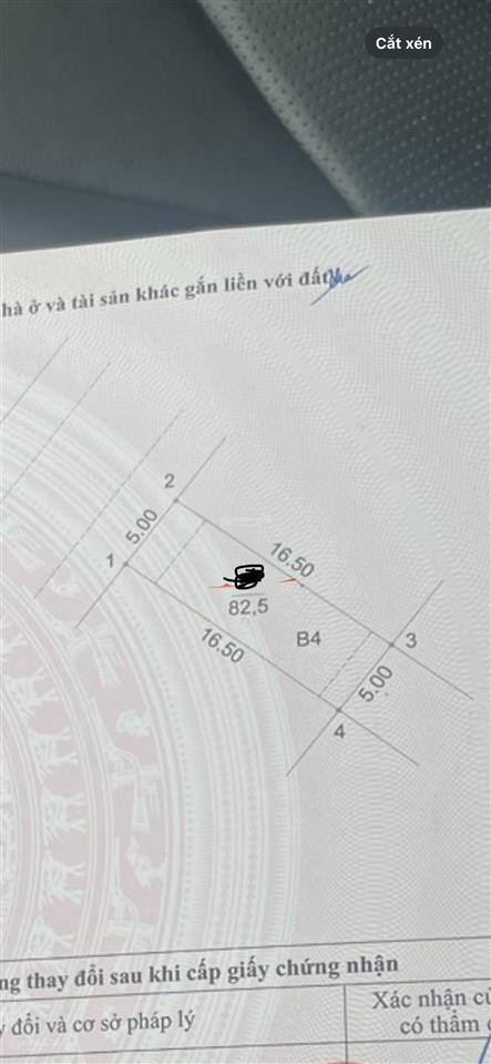 Hàng hiếm xây thô hiếm có 82,5m2, 4 tầng, mt 5m. không lỗi phong thủy. giá đầu tư chỉ 17 tỷ