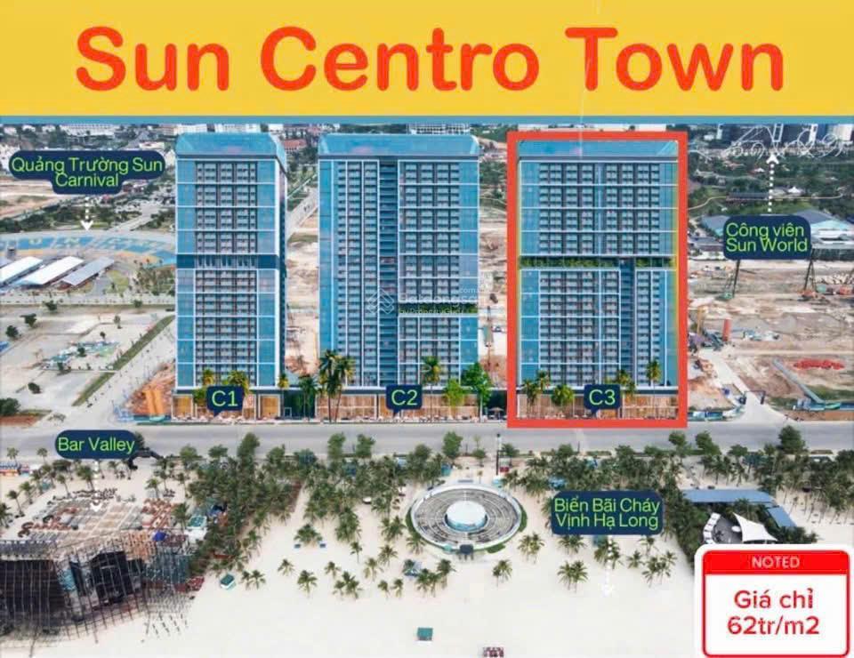 Sun centro town hạ long mở bán căn hộ nghỉ dưỡng vị trí trái tim bãi cháy