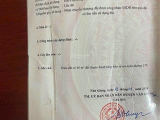 Bán gấp lô đất mặt phố kinh doanh siêu hot văn giang, hưng yên