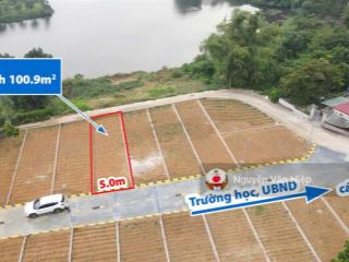 Đất view hồ 2 mặt tiền gần đại học quốc gia và công nghệ cao hòa lạc