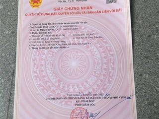 Bán đất tại xóm 2, nghi kim, vinh, nghệ an, 1,85 tỷ