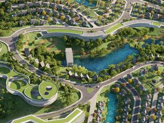 Căn góc mặt thung lũng bungalow, đường lớn trước nhà rộng 16m, vị trí cao trung tâm nhất dự án