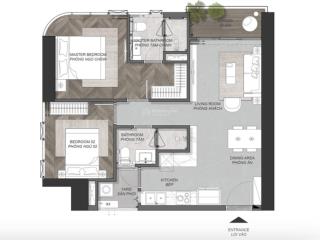 Bán gấp căn 2pn eaton park  thanh toán giãn 3 năm  căn góc tầng cao