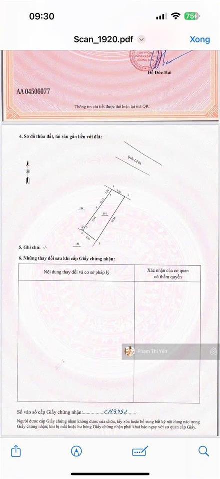 Bán đất mặt đường ql6 tại lâm sơn dt 196m2 full thổ cư giá ưu đãi chỉ 3,6 tỷ mặt tiền 7,2m bám ql6