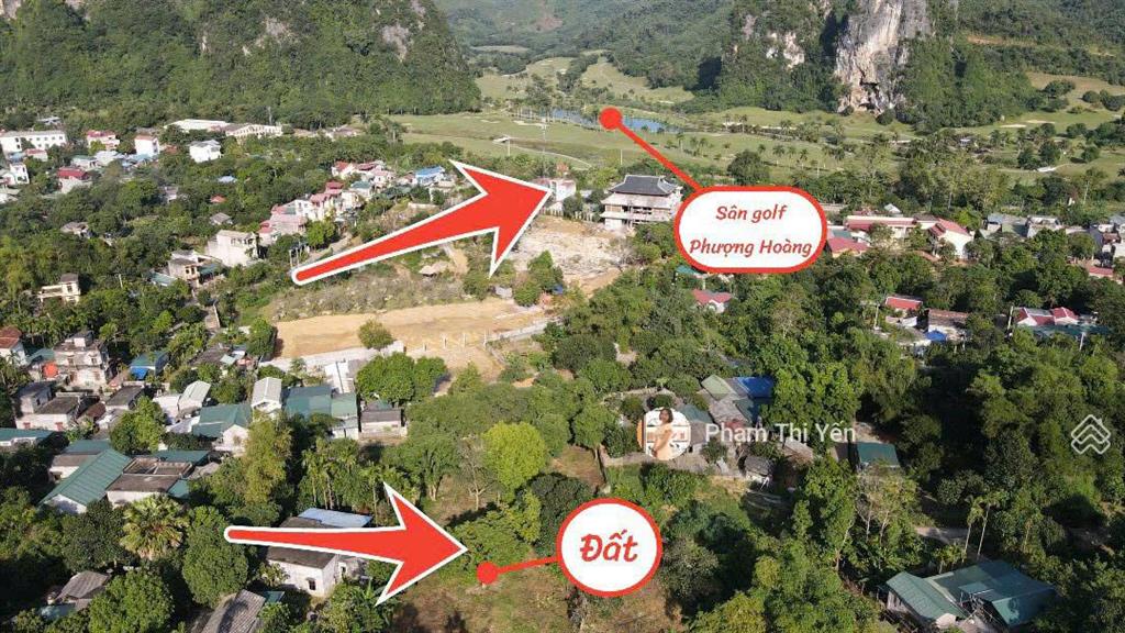 Chủ gửi bán lô đất nghỉ dưỡng 2 mặt đường trước, sau gần sân gôn phượng hoàng có 2208m2/400m2 ont