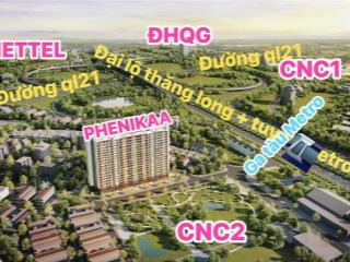 Chỉ cần bỏ 800 triệu là có ngay 1 căn chung cư phenika tại lõi đô thị hòa lạc